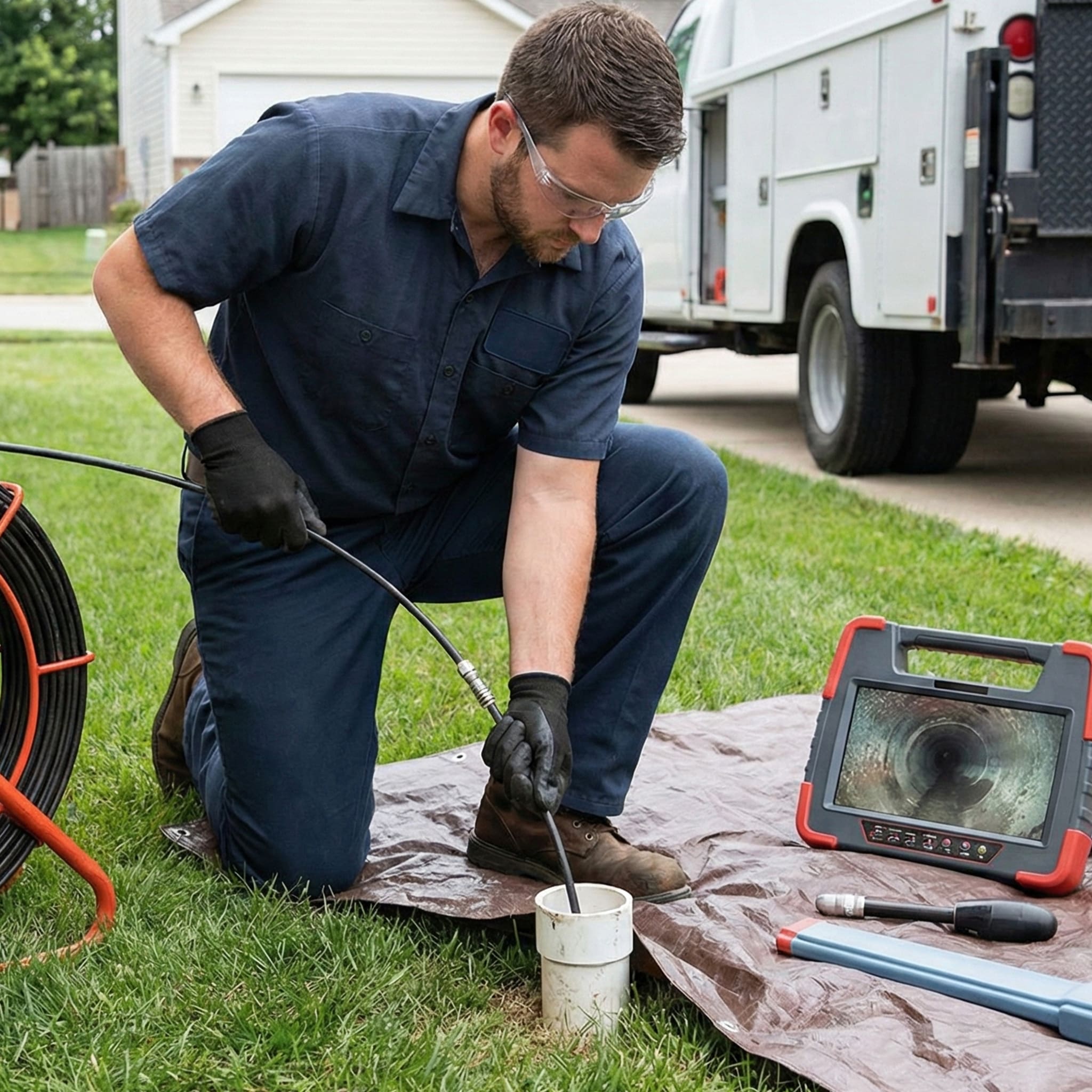 Sewer Lateral Inspection<br />
If you’re buying or selling a home in Bucks County, you may now be required to complete a sewer lateral inspection before settlement. Local townships like Lower Makefield, Middletown, and Newtown have implemented inspection requirements to ensure private sewer laterals—the underground pipes that connect your home’s plumbing to the public sewer system—are in good working order and free from leaks or blockages.</p>
<p>A sewer lateral inspection uses advanced camera technology to evaluate the condition of your sewer line from the house to the main connection. </p>
<p>Our inspections include:</p>
<p>HD video inspection of your sewer lateral<br />
Township-compliant documentation and certification<br />
Fast turnaround times for real estate transactions<br />
Honest recommendations for repairs (if needed)